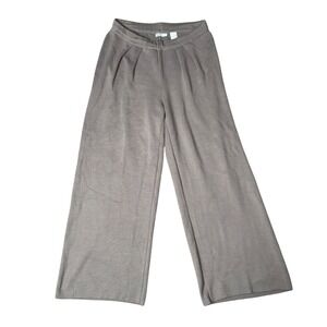 Mersea Knit Wide Leg‎ Pants Womens Size Medium Brown Excellent Pleated Trousers